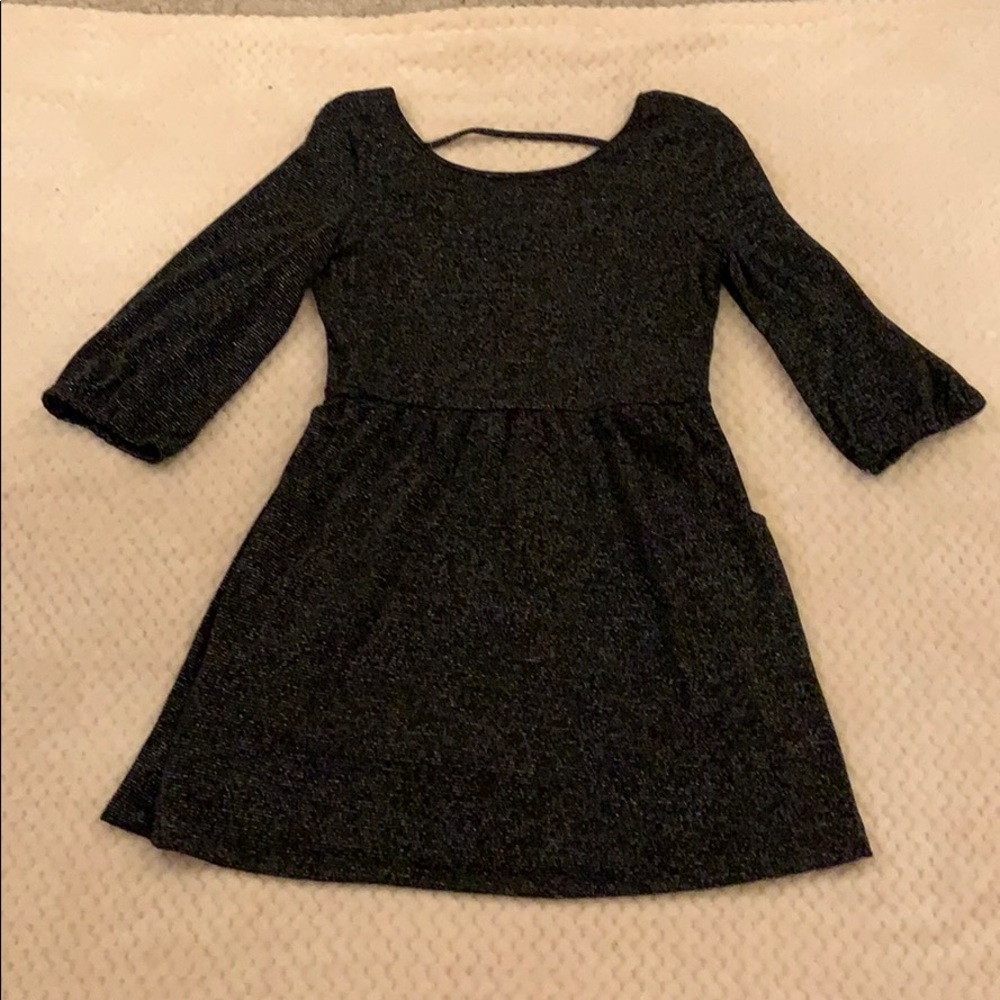 Lily Rose Black and Silver Dress Size XL
